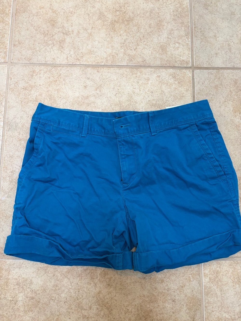 Banana Republic Bright Blue Cotton Chino Shorts